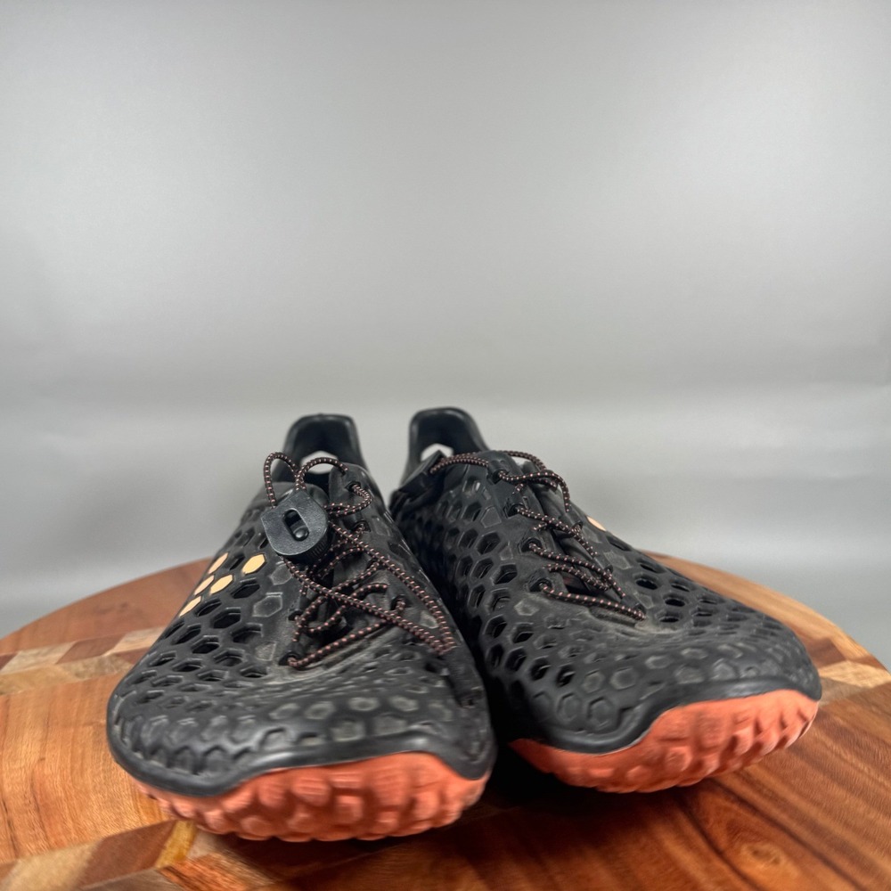 Vivobarefoot Ultra III Bloom Womens 40 Black Orange Minimalist Water Shoes - Picture 2 of 6